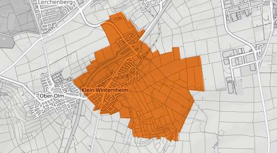 Mietspiegelkarte Klein Winternheim
